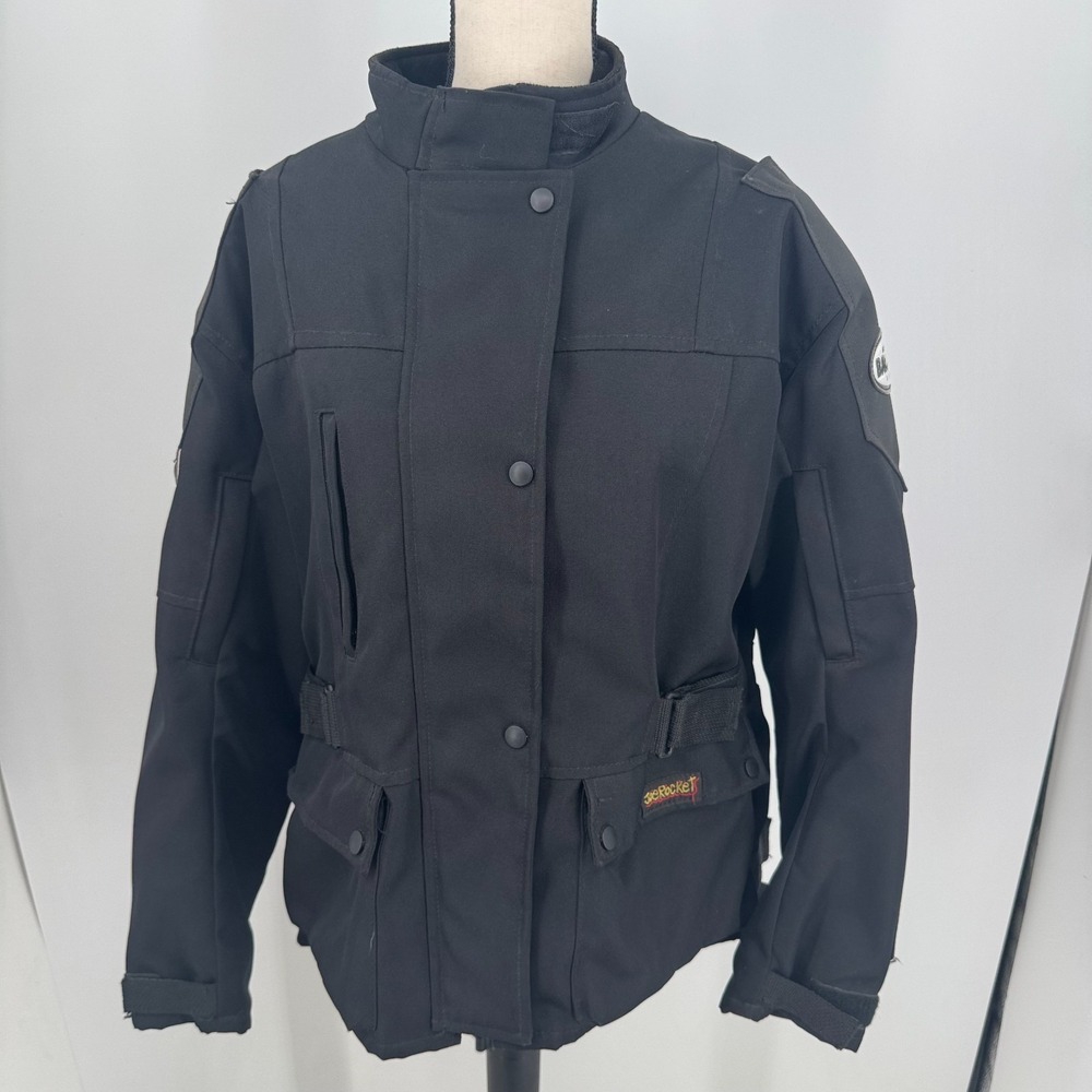 Joe Rocket Ballistic Series Motorcycle Jacket WOMENS Armor Insert Black Zip XL